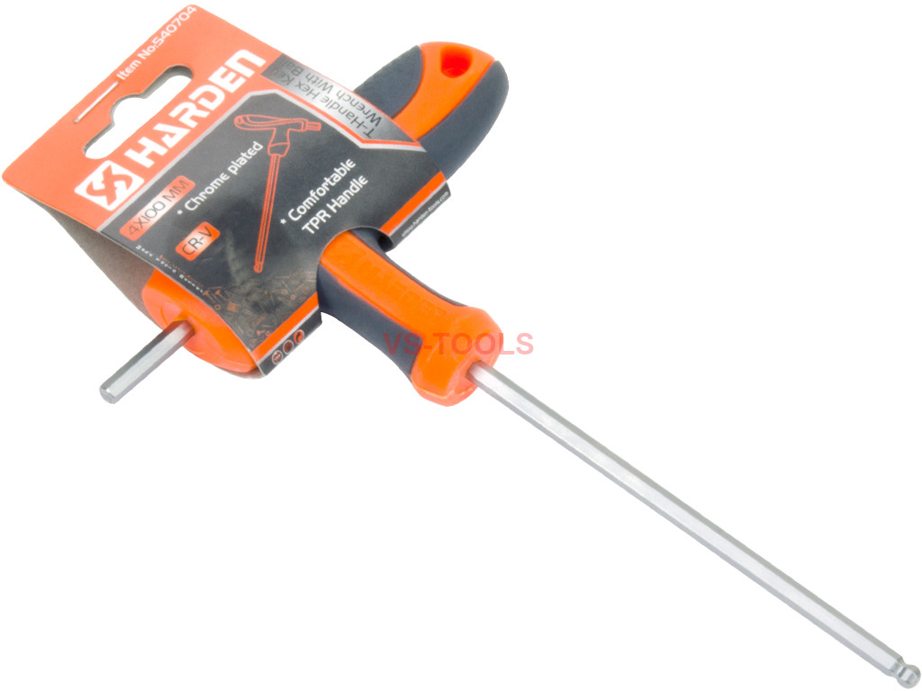 4mm THandle Hexagon Torque 6Point Hex Key CRV TPR Screwdriver